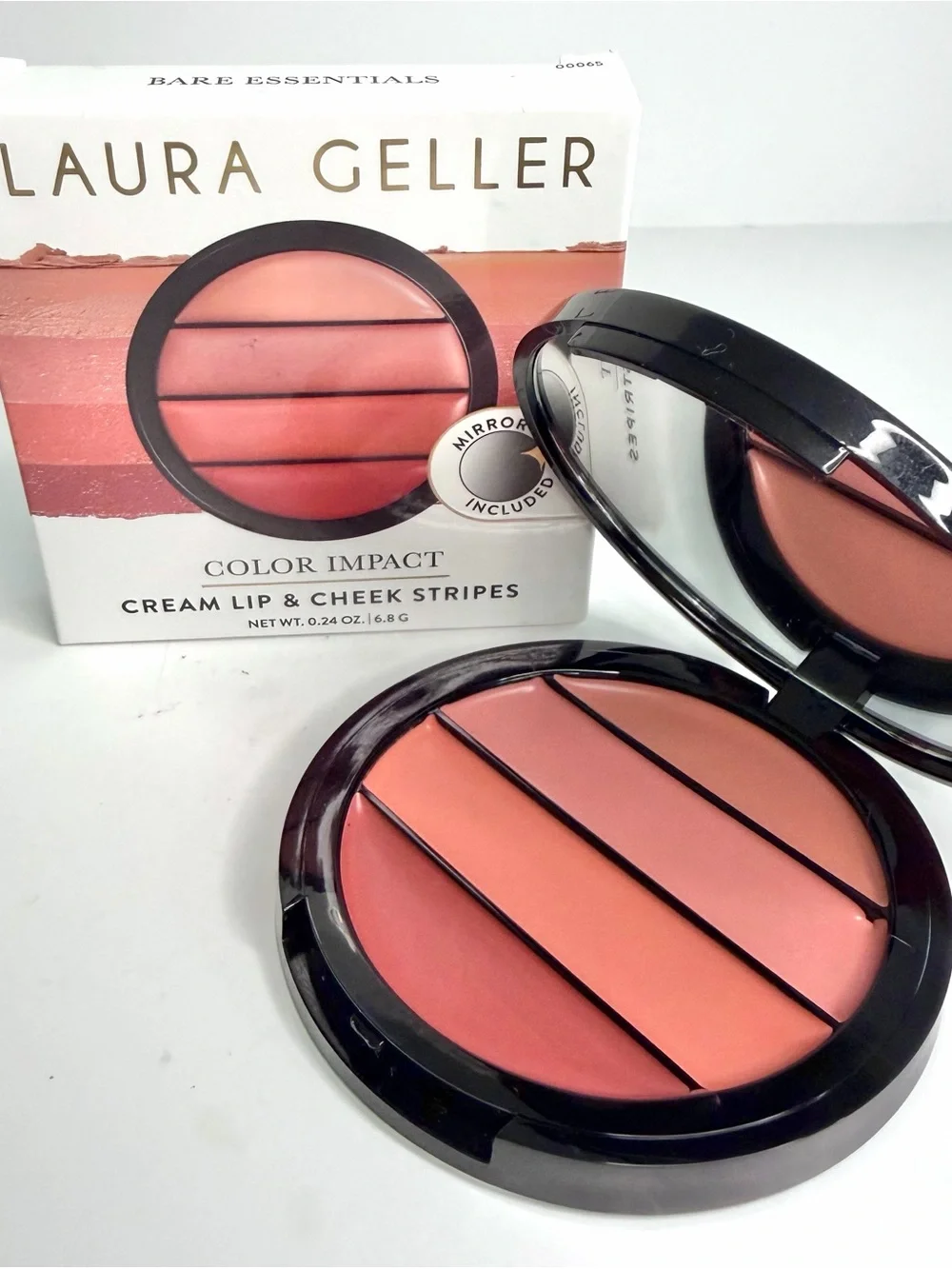 Laura Geller Color Impact Cream Lip & Cheek Stripes Bare Essentials